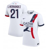 Maglia Calcio Paris Saint-Germain Lucas Hernandez #21 Seconda Divisa Donna 2024-25 Manica Corta